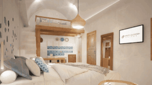 Total redesign and renovation of Santorini Crystal Blue Boutique Hotel